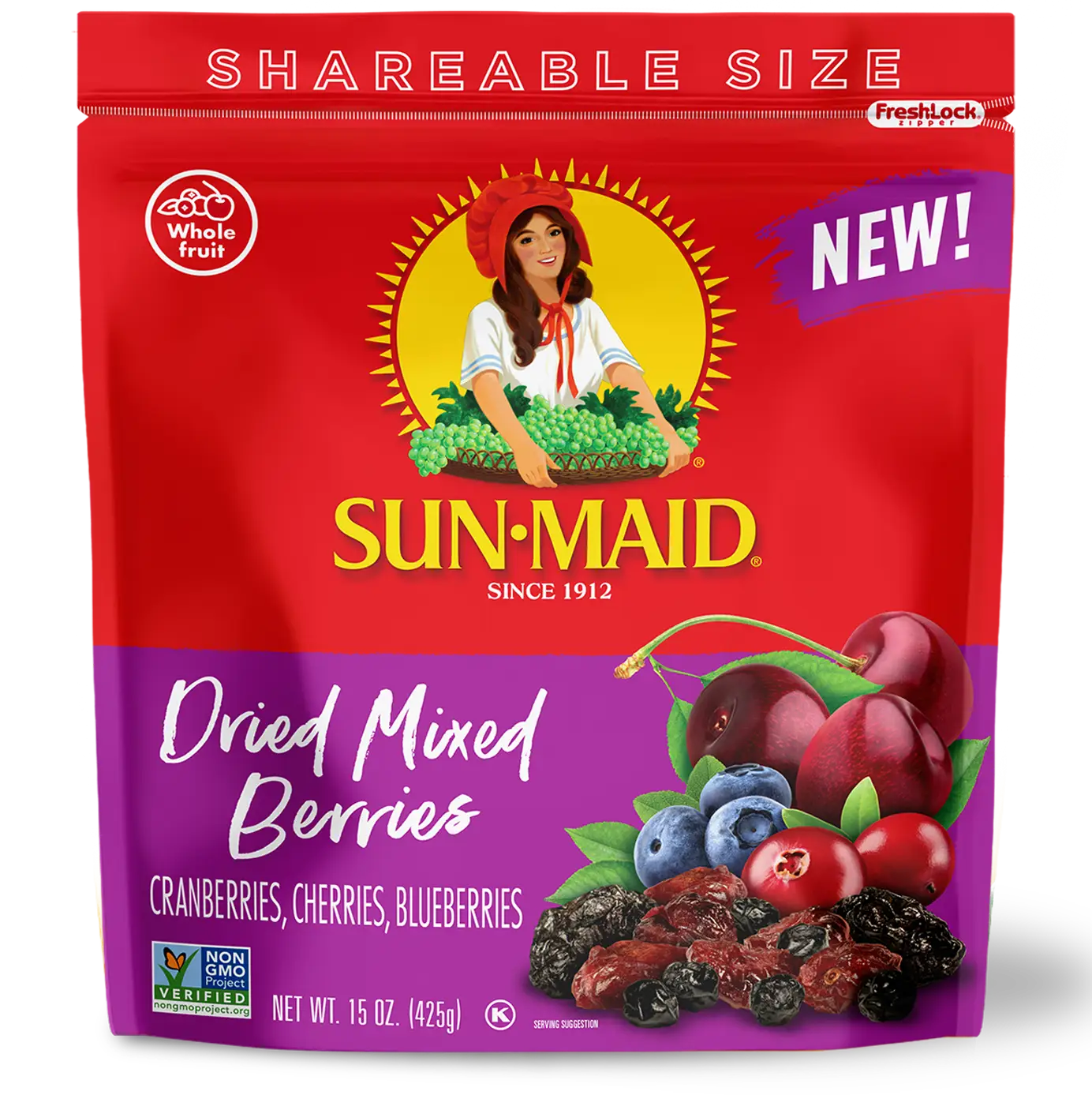 Dried Mixed Berries package